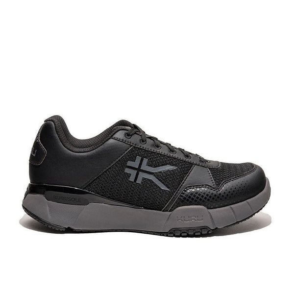 KURU QUANTUM 2 WIDE Women's Sneaker in Jet Black-Slate Gray.