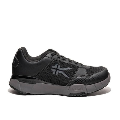 KURU QUANTUM 2 WIDE Men's Sneaker in Jet Black-Slate Gray.