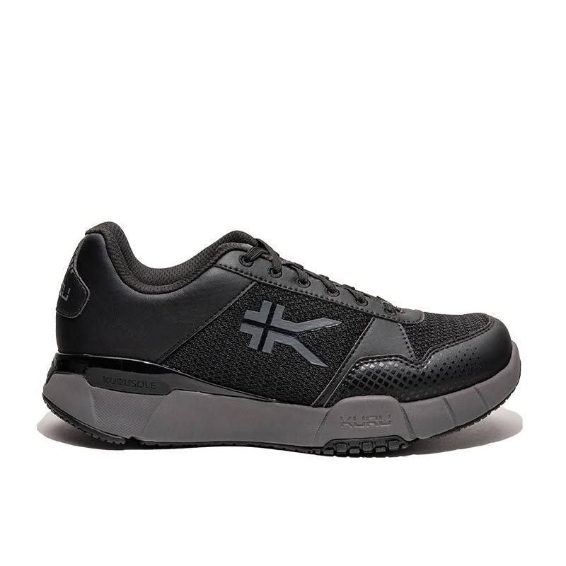 KURU QUANTUM 2 WIDE Men's Sneaker in Jet Black-Slate Gray.