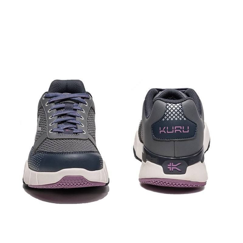 Close-up of the upper material on the KURU QUANTUM 2 WIDE Women's Sneaker in Pewter-Night Sky.