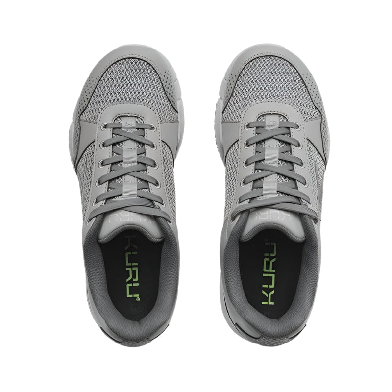 Top-down view of the KURU QUANTUM 2 WIDE Men's Sneaker in Storm Gray.