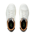 Top-down view of the KURU ROAM Women's Sneaker in Bright White-Jet Black.