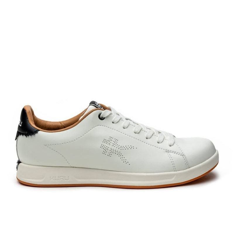 KURU ROAM Women's Sneaker in Bright White-Jet Black.