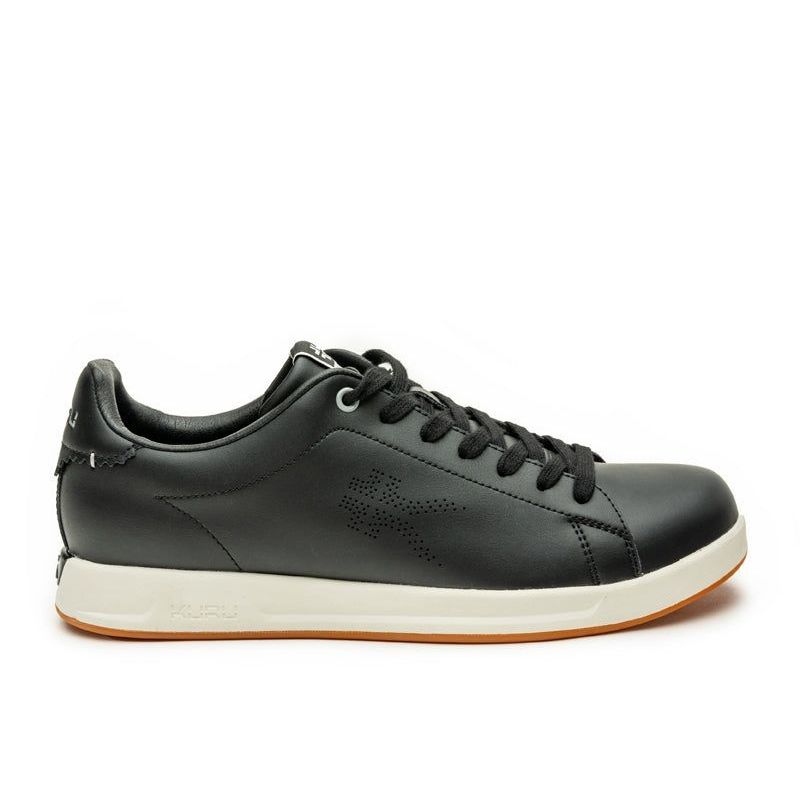 KURU ROAM Men's Sneaker in Jet Black-Bright White.