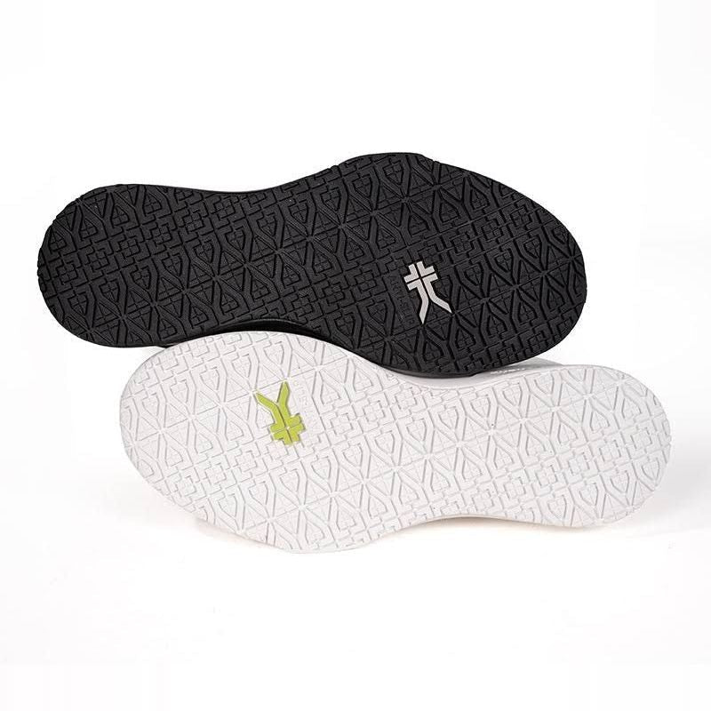 Top-down view of the KURU SHIFT Men's Sneaker in Jet Black.