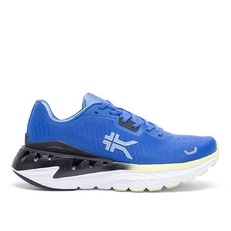 KURU TRIPLE MAX Ion Men's Sneaker in Azure Blue-Sunny Lime.