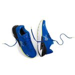 Outsole view of the KURU TRIPLE MAX Ion Men's Sneaker in Azure Blue-Sunny Lime, showing the KURUSOLE tread.