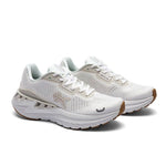Back heel view of the KURU TRIPLE MAX Ion Men's Sneaker in Bright White-Bone Gray.
