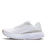 Angled profile view of the KURU TRIPLE MAX Ion Men's Sneaker in Bright White-Bone Gray.