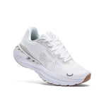 Pair of KURU TRIPLE MAX Ion Men's Sneaker in Bright White-Bone Gray, angled view.