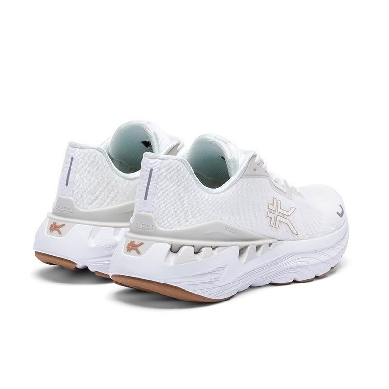 Top-down view of the KURU TRIPLE MAX Ion Men's Sneaker in Bright White-Bone Gray.