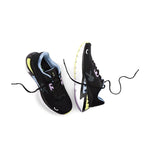Outsole view of the KURU TRIPLE MAX Ion Women's Sneaker in Jet Black-Multi, showing the KURUSOLE tread.