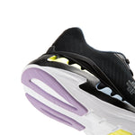 Pair of KURU TRIPLE MAX Ion Women's Sneaker in Jet Black-Multi, angled view.