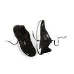 Outsole view of the KURU TRIPLE MAX Ion Men's Sneaker in Jet Black-Storm Gray, showing the KURUSOLE tread.