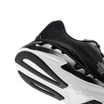 Pair of KURU TRIPLE MAX Ion Men's Sneaker in Jet Black-Storm Gray, angled view.