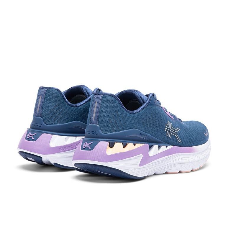 Top-down view of the KURU TRIPLE MAX Ion Women's Sneaker in Twilight Blue-Lavender.