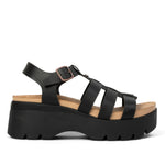 KURU LOMA Jarvi Women's Sandal in Jet Black.