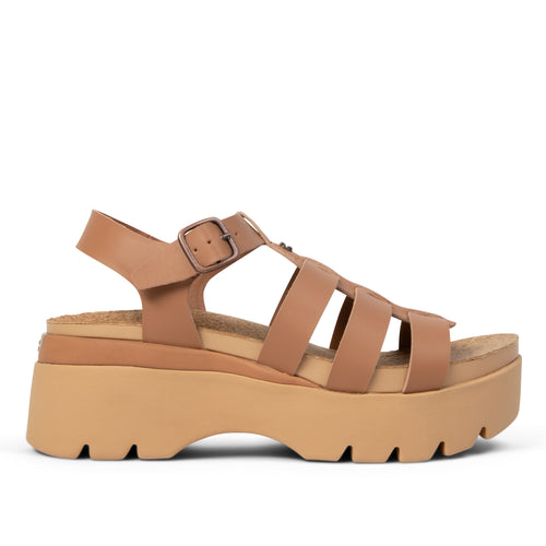 KURU LOMA Jarvi Women's Sandal in Toffee-Sand.