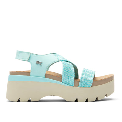 KURU LOMA Women's Sandal in Aqua Spritzer.