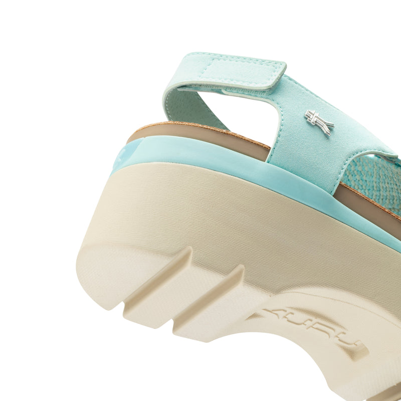 Illustration highlighting KURUSOLE technology in the KURU LOMA Women's Sandal.
