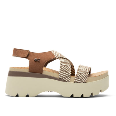 KURU LOMA Women's Sandal in Molasses Brown-Ashwood.