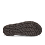 Outsole view of the KURU MOMENT Flip Men's Flip-Flop in Espresso Brown-Warmstone, showing the KURUSOLE tread.