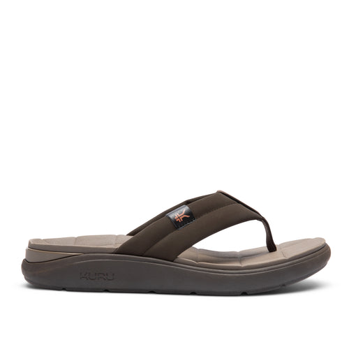 KURU MOMENT Flip Men's Flip-Flop in Espresso Brown-Warmstone.