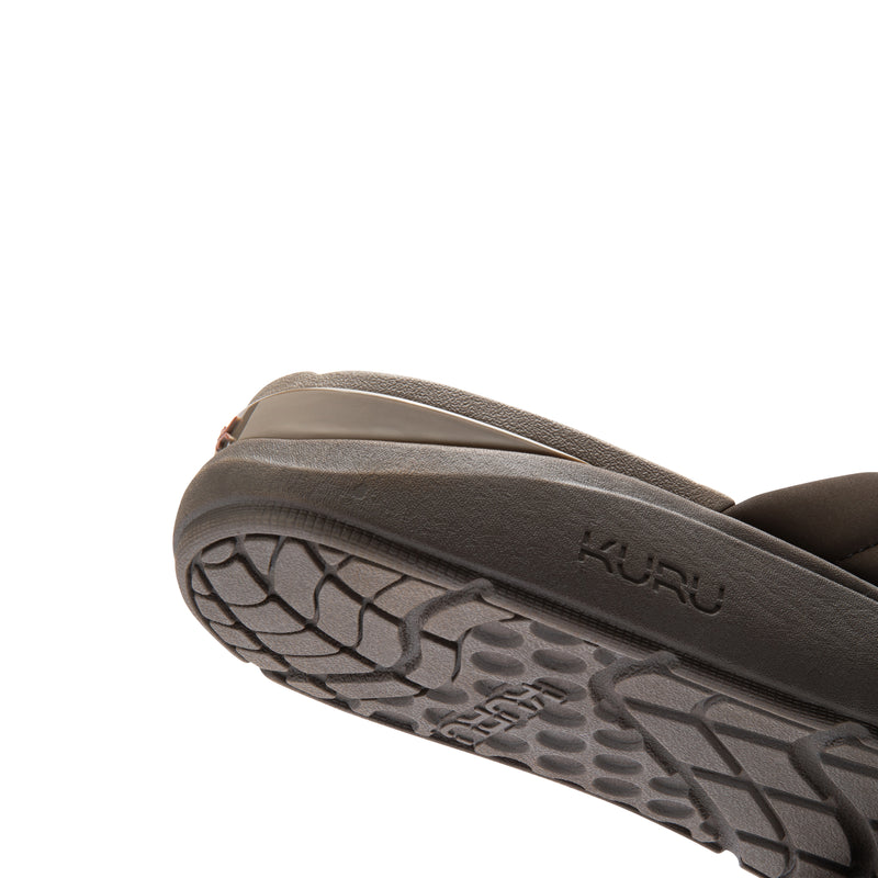 Illustration highlighting KURUSOLE technology in the KURU MOMENT Flip Men's Flip-Flop.