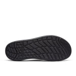 Outsole view of the KURU MOMENT Flip Men's Flip-Flop in Jet Black, showing the KURUSOLE tread.