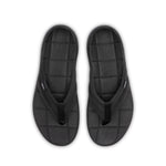 Top-down view of the KURU MOMENT Flip Men's Flip-Flop in Jet Black.