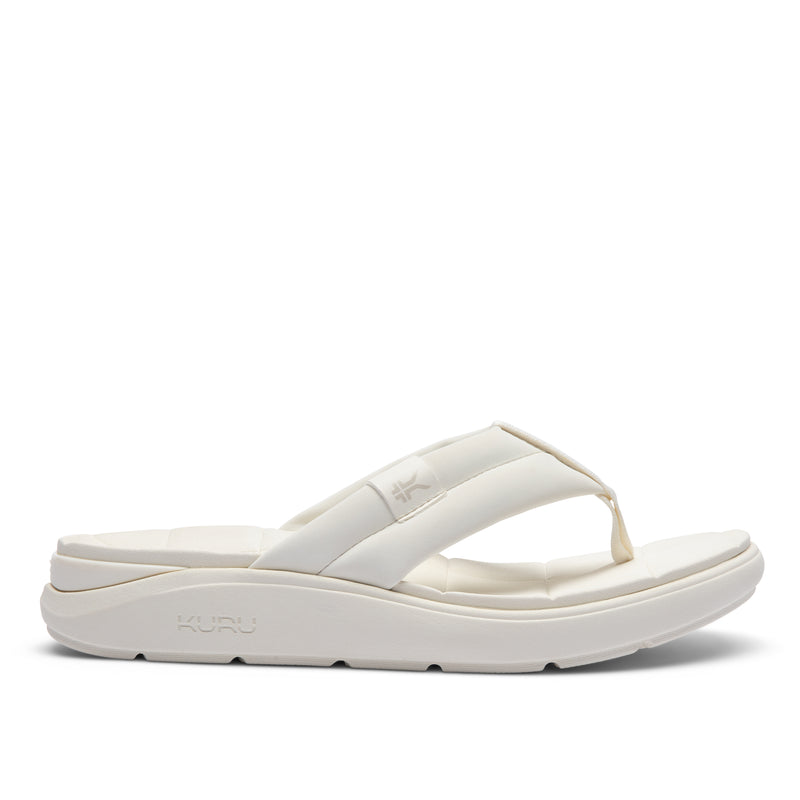 KURU MOMENT Flip Women's Flip-Flop in Ecru.