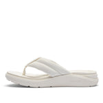 Inner side view of the KURU MOMENT Flip Women's Flip-Flop in Ecru.