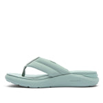 Inner side view of the KURU MOMENT Flip Women's Flip-Flop in Safari Green.
