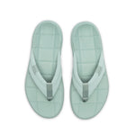 Top-down view of the KURU MOMENT Flip Women's Flip-Flop in Safari Green.