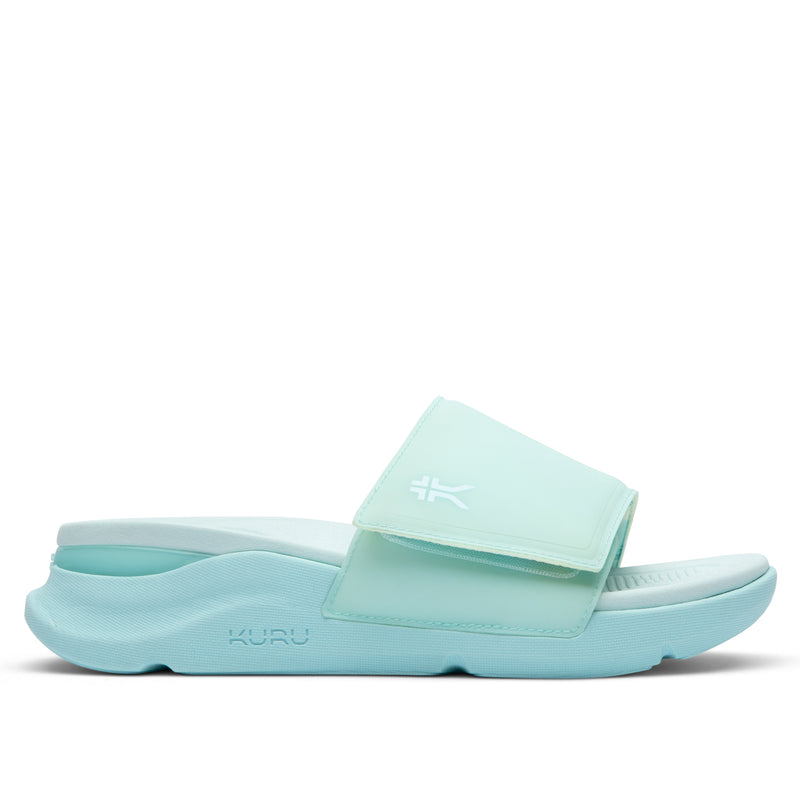 KURU MOMENT Women's Sandal in Aqua Frost.