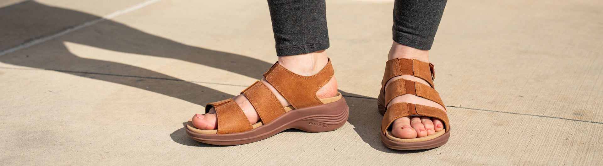 KURU CODA Muse Women's shoes in Cognac Brown, ideal for everyday comfort and support.
