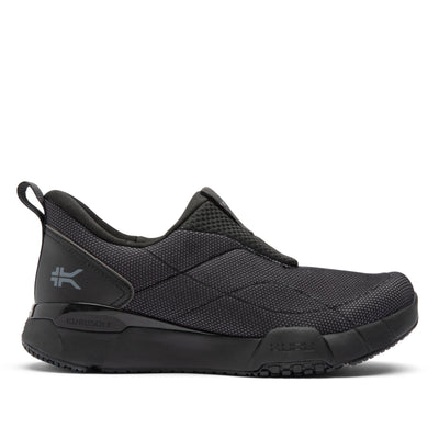 KURU QUANTUM 2 Slip-On Men's Slip-On Sneaker in Jet Black-Lead Gray.
