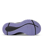 Outsole view of the KURU QUANTUM 2 Slip-On Women's Slip-On Sneaker in Jet Black-Purple Haze, showing the KURUSOLE tread.