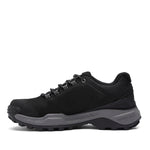 Inner side view of the KURU RIDGE Motion Men's Boot in Jet Black-Charcoal Gray.