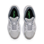 Top-down view of the KURU SURGE Unisex Sneaker in Dove Gray-Bright White.