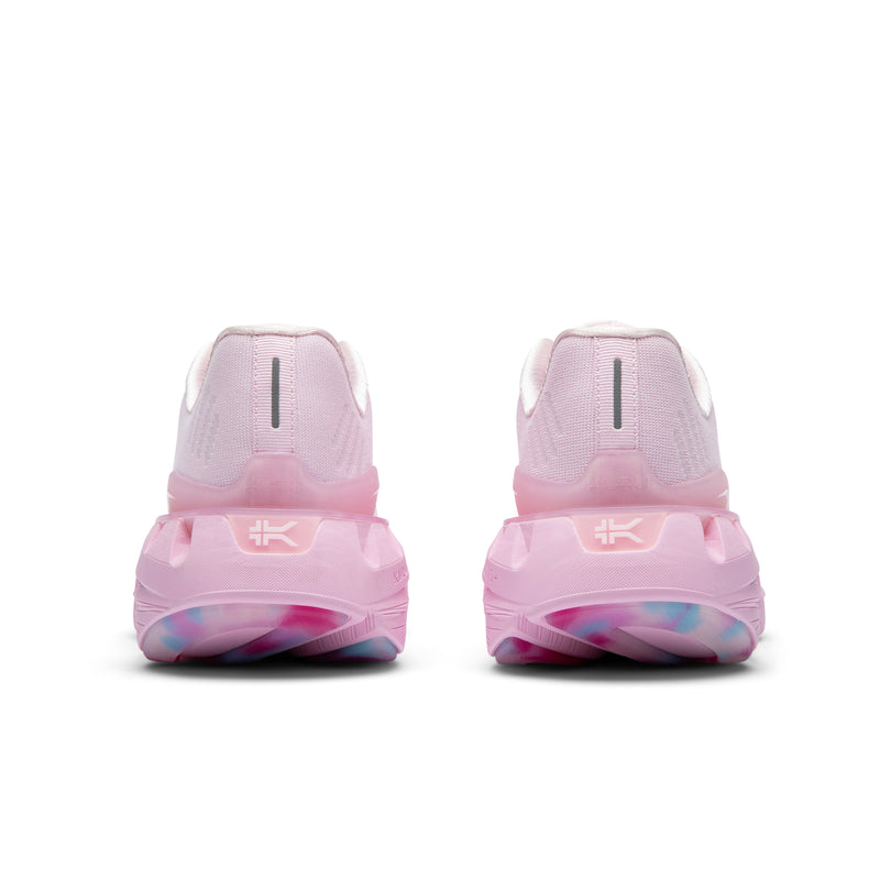 Back heel view of the KURU TRIPLE MAX Ion Women's Sneaker in Watermelon Slush.