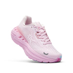 Angled profile view of the KURU TRIPLE MAX Ion Women's Sneaker in Watermelon Slush.