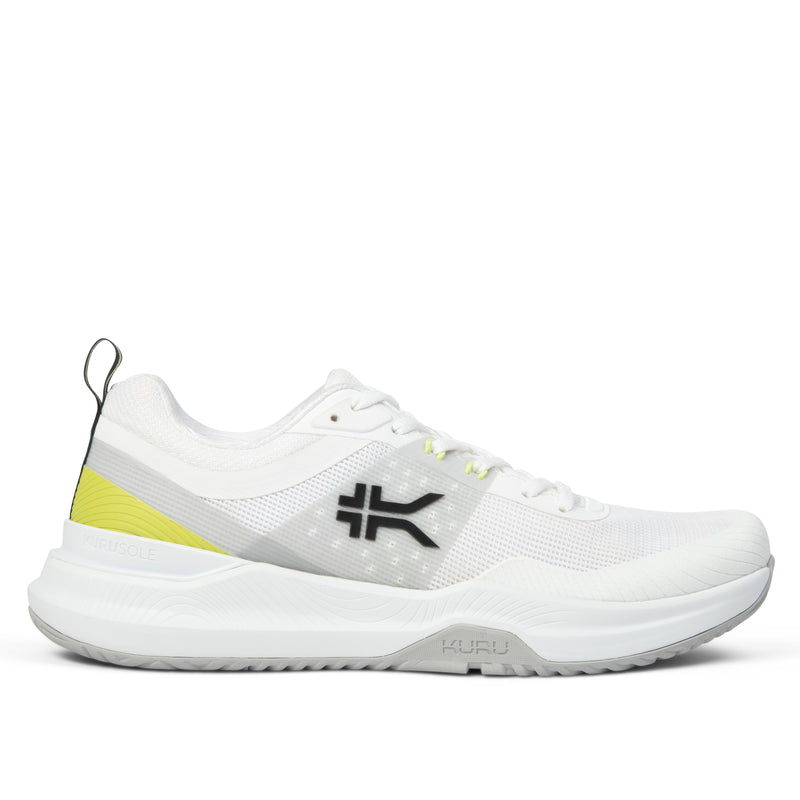 KURU VELOCITY Men's Sneaker in Bright White-Limelight.