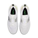 Top-down view of the KURU VELOCITY Men's Sneaker in Bright White-Limelight.