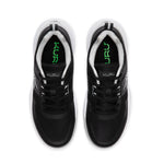Top-down view of the KURU VELOCITY Women's Sneaker in Jet Black-Dove Gray.