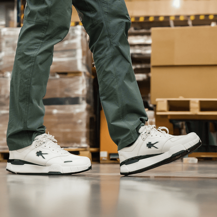 KURU work shoes collection featuring supportive footwear designed for all-day comfort on the job.