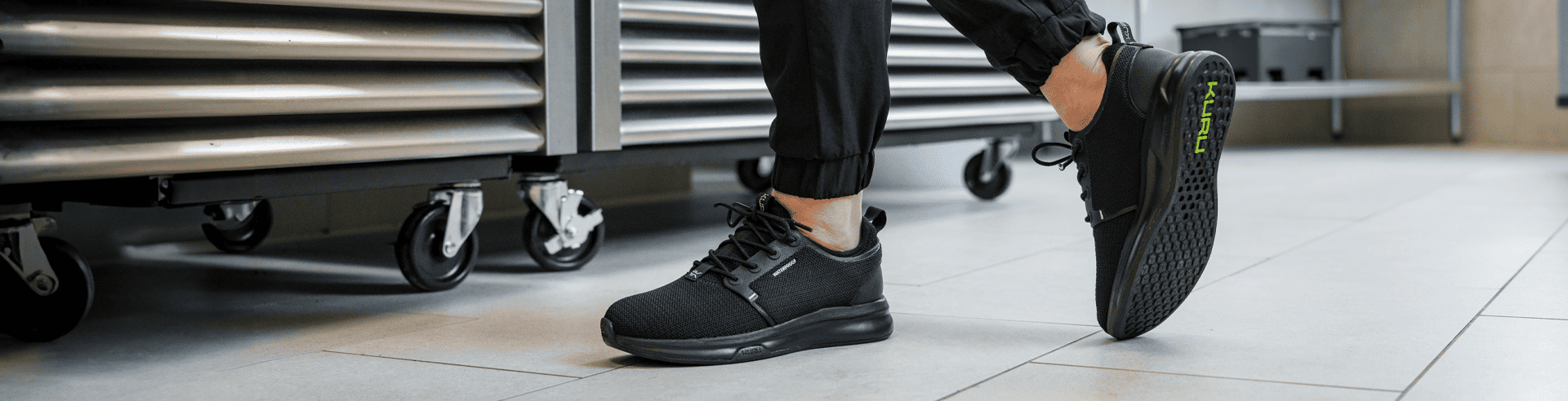 KURU footwear collection for work, featuring shoes designed for all-day comfort and support on the job.