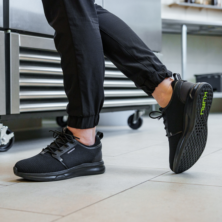 KURU work shoes built for all-day comfort and support, ideal for long shifts on your feet.